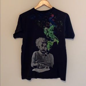 Bioworld Shirts - Men’s Einstein Galaxy Shirt Bioworld Shirts - Men’s Einstein Galaxy Shirt